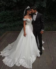 Crystal Beaded Elegant Wedding Gown