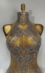 Britanny Diamonds Mesh See Through Dress