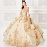 Champagne Princess Ball Gown Quinceanera Dress