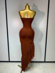 Angela Rhinestone Cut Out Bandage Dress