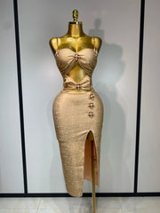 Camila Sexy Hollow Out Sleeveless Bodycon Cocktail Maxi Dress for Women – Elegant Evening Party Gown