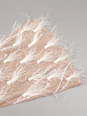 Anaya – Feather Sequin Long Sleeve Prom Mini Dress