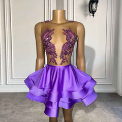 Beaded Mini Party Dress