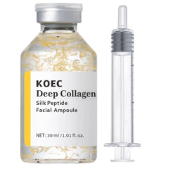 Deep Collagen Silk Peptide Intensive Lifting Ampoule Korean Anti-Aging Serum for Face with Collagen Skin Tightening & Firming