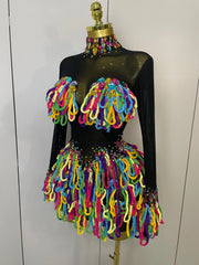 Destiney Multi Color Dress