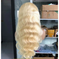 613 Blonde Body Wave Human Hair Wig – 13x4 HD Lace Front Pre-Plucked Wig
