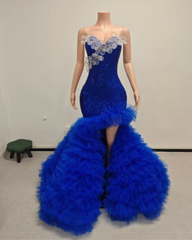 Alexis Floral Appliqué Sweetheart Prom Dress With Dramatic Ruffled Tulle Skirt