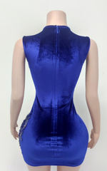 Brandy Sexy See-Through Sparkly Beaded Birthday Party Dress