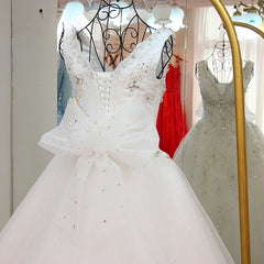 Beaded Long Ball Gown Wedding Dress
