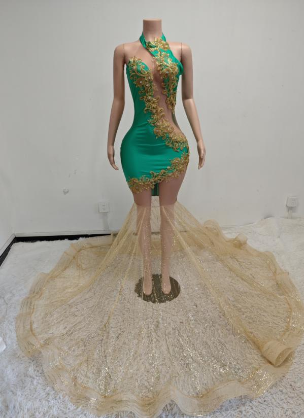 Amanda Sequin Beaded Rhinestone Long Prom Dress - Ready to Ship