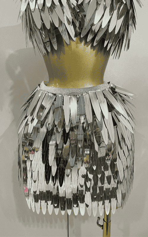 Abigail Shiny Mirror Two Piece Stage Costume Set