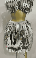 Abigail Shiny Mirror Two Piece Stage Costume Set