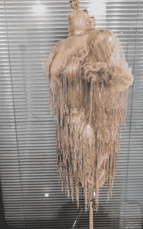 Chelsea See Through Sequin Tassel Dance Dress