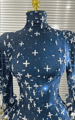 Brenda Sparkly Rhinestone Long Sleeve Stretch Bodycon Bodysuit