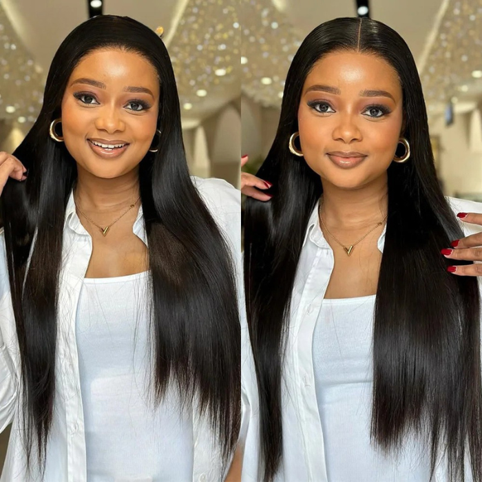 30 Inch Straight Human Hair Wig – 13x6 HD Transparent Lace Front Brazilian Wig