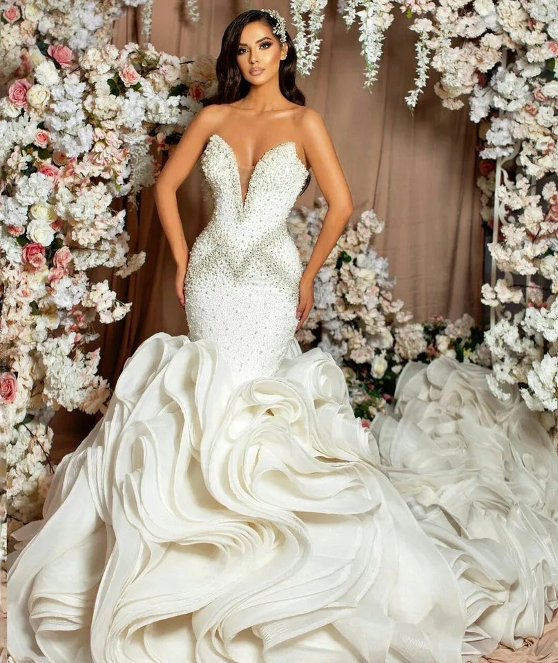 Crystal Beaded Diamonds Bridal Gown