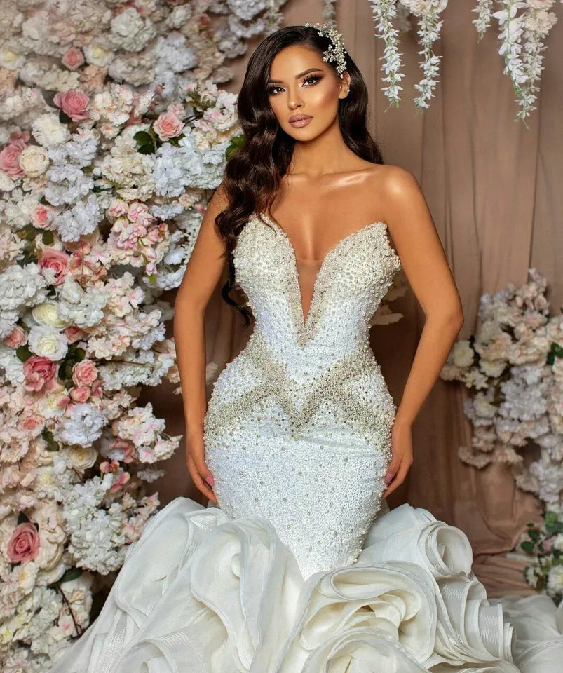 Crystal Beaded Diamonds Bridal Gown