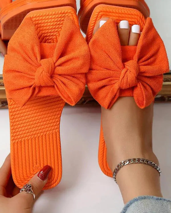 Bowknot Design Summer Slippers