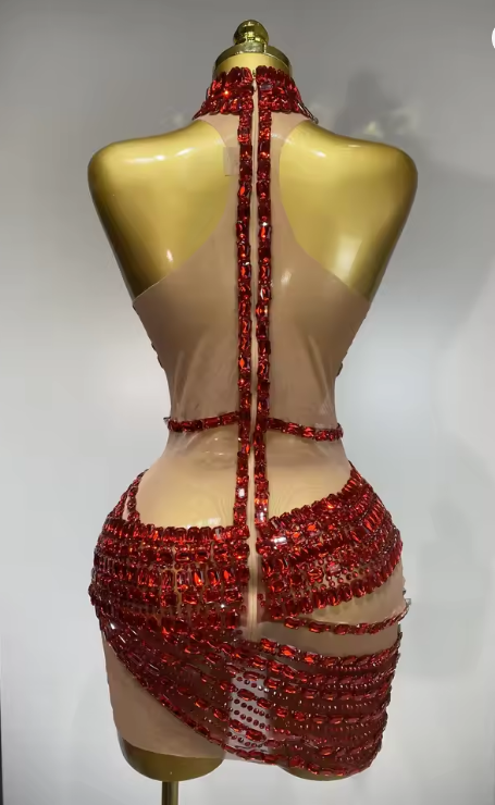 Amira Sparkly Sequins Two Piece Evening Party Set