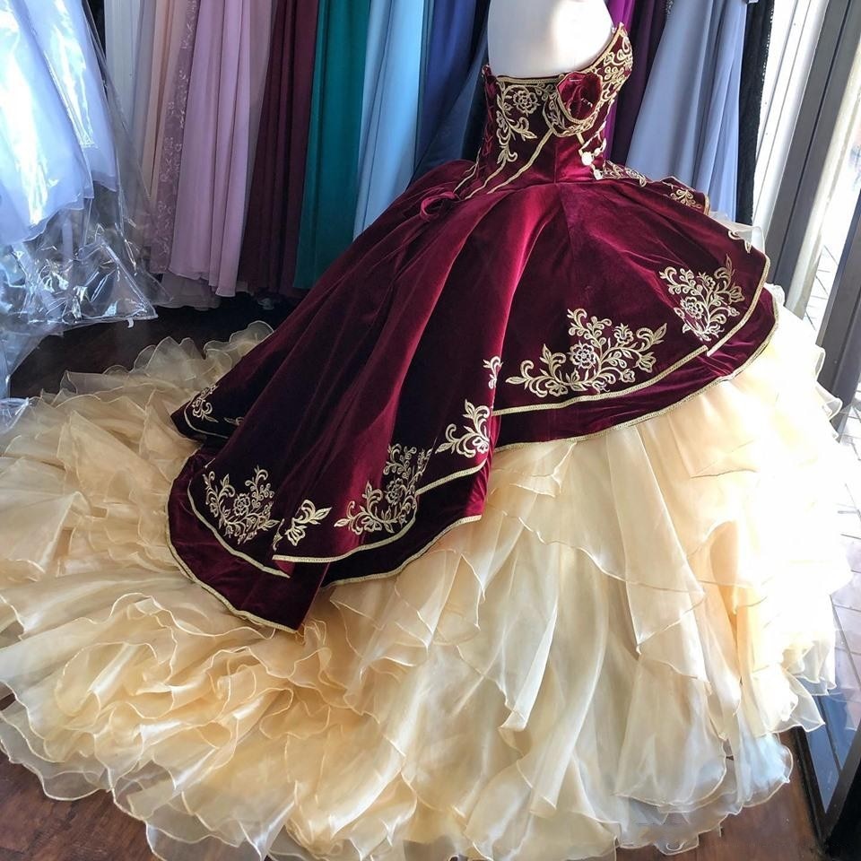 Charro Embroidery Quinceañera Dresses