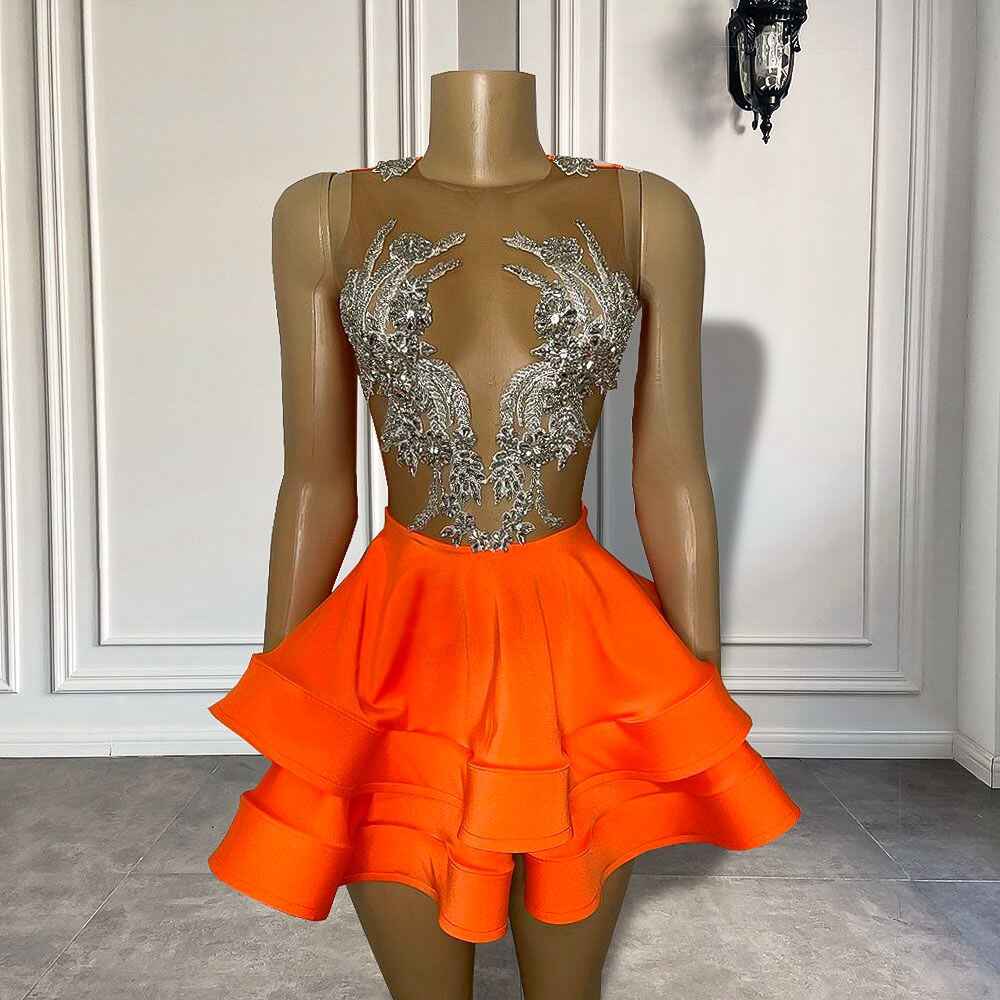 Beaded Mini Party Dress