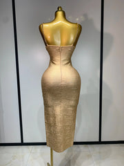 Camila Sexy Hollow Out Sleeveless Bodycon Cocktail Maxi Dress for Women – Elegant Evening Party Gown
