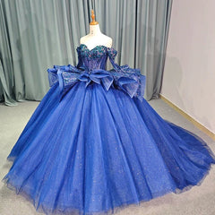 Blue Sweetheart Quinceañera Dress