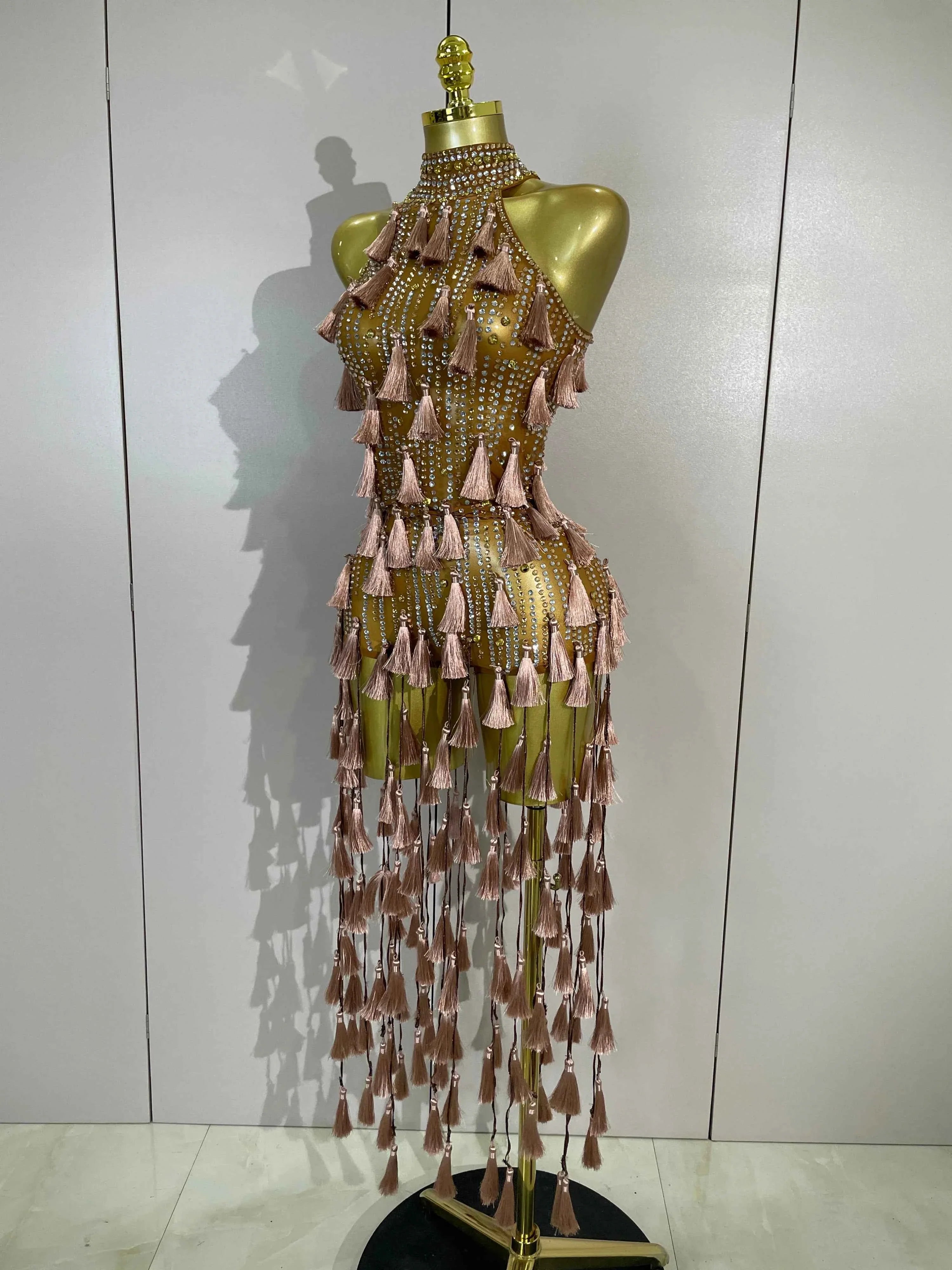 Destiny Sparkle Diamond Mesh See-Through Bodycon Bodysuit