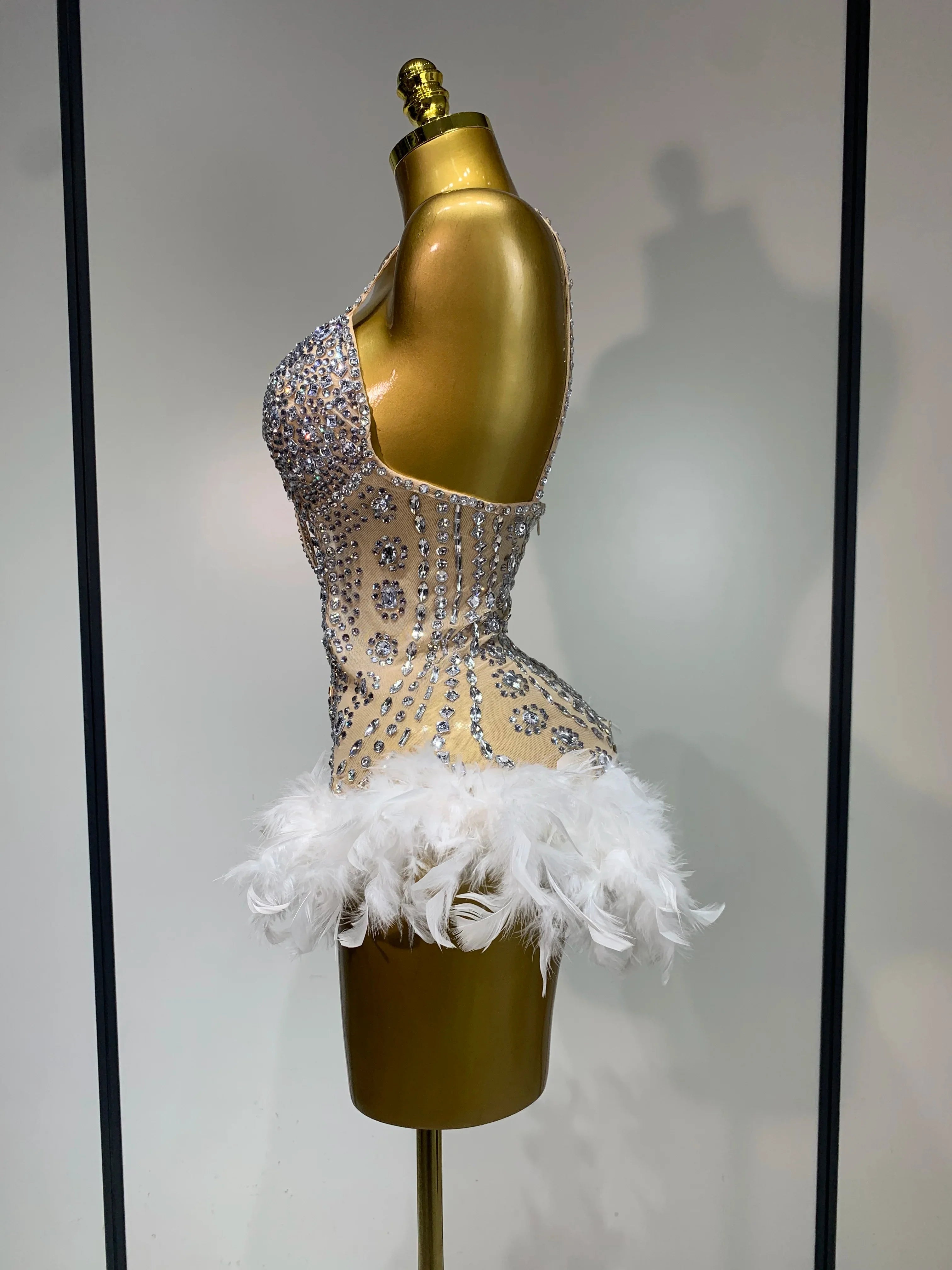 Blair Starlight Feather Bodysuit