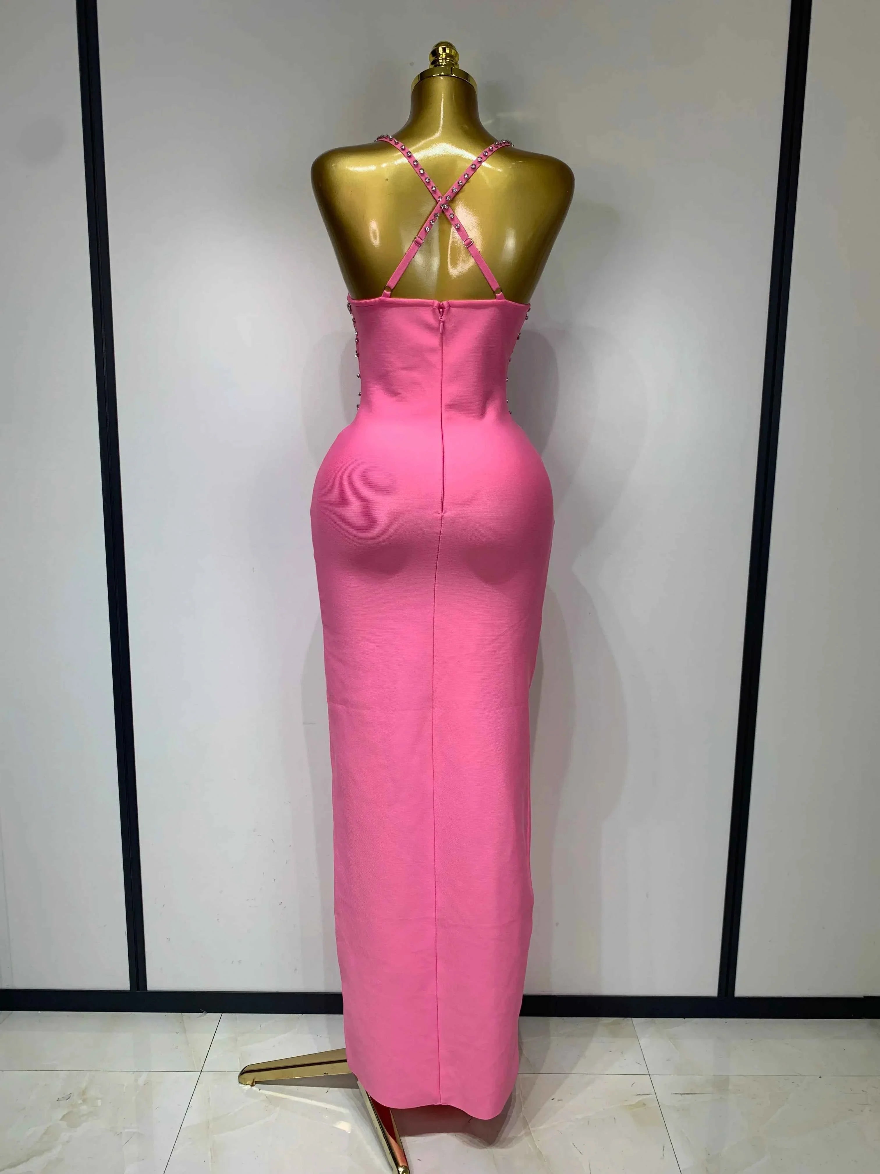 Carol Sexy Backless Sleeveless Bodycon Bandage Dress
