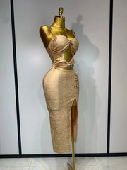 Camila Sexy Hollow Out Sleeveless Bodycon Cocktail Maxi Dress for Women – Elegant Evening Party Gown