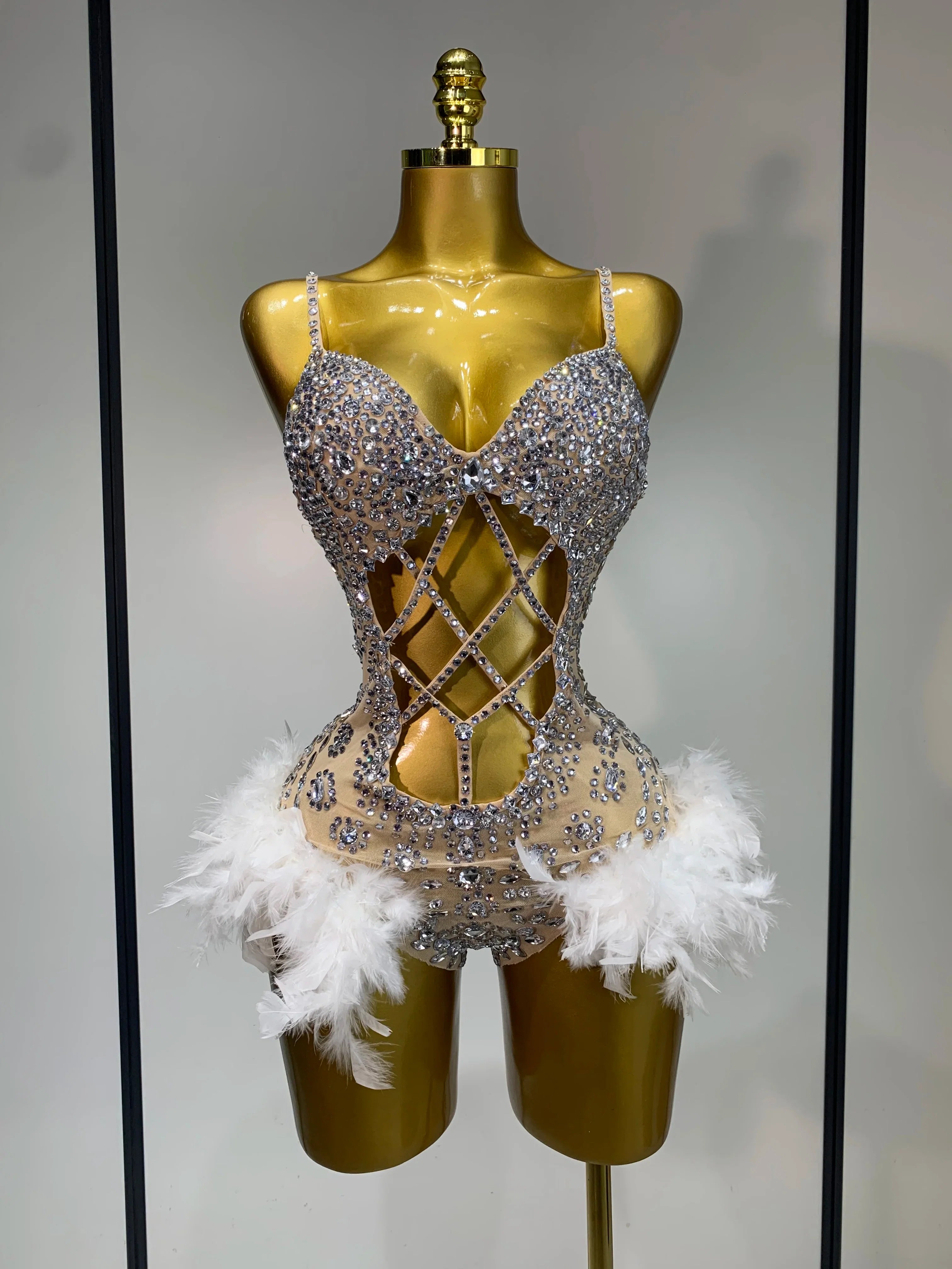 Blair Starlight Feather Bodysuit