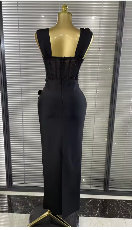 Christie Pearl Floral Bandage Dress