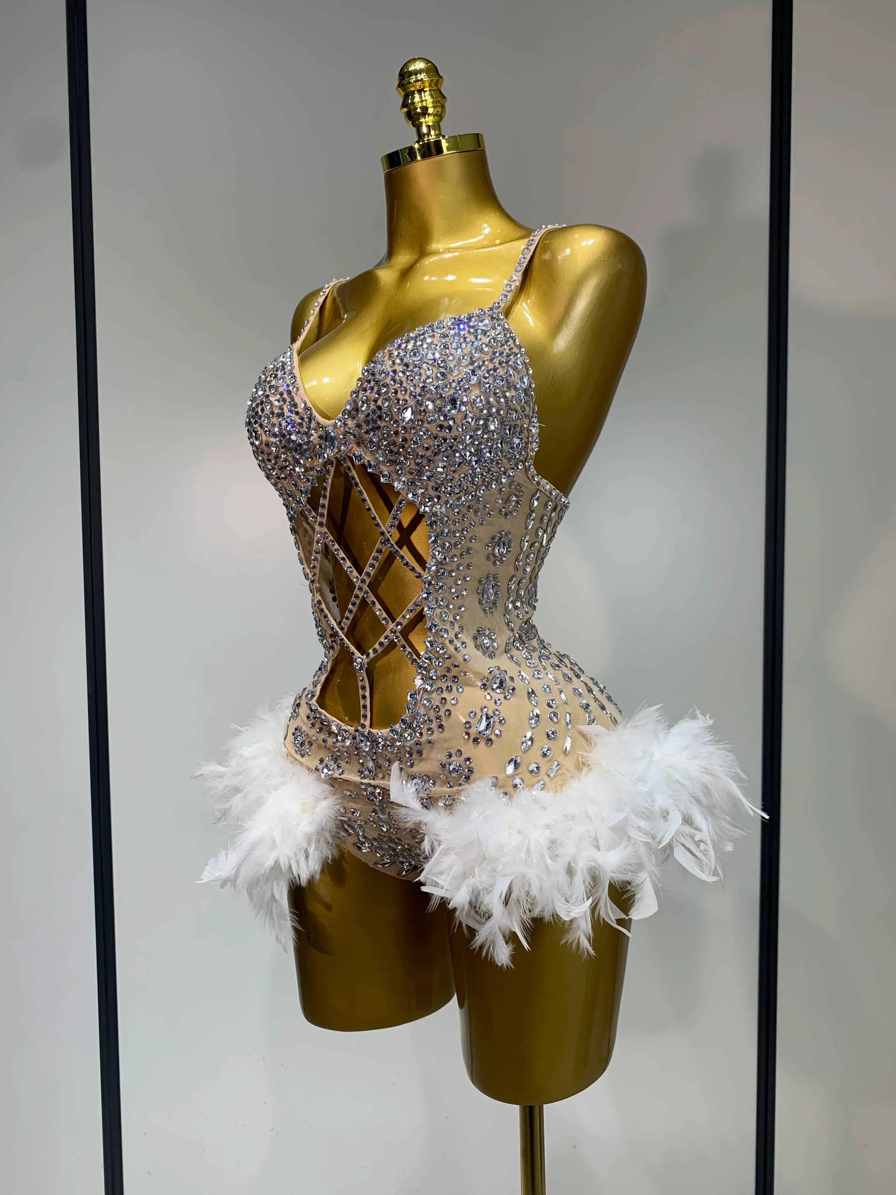 Blair Starlight Feather Bodysuit