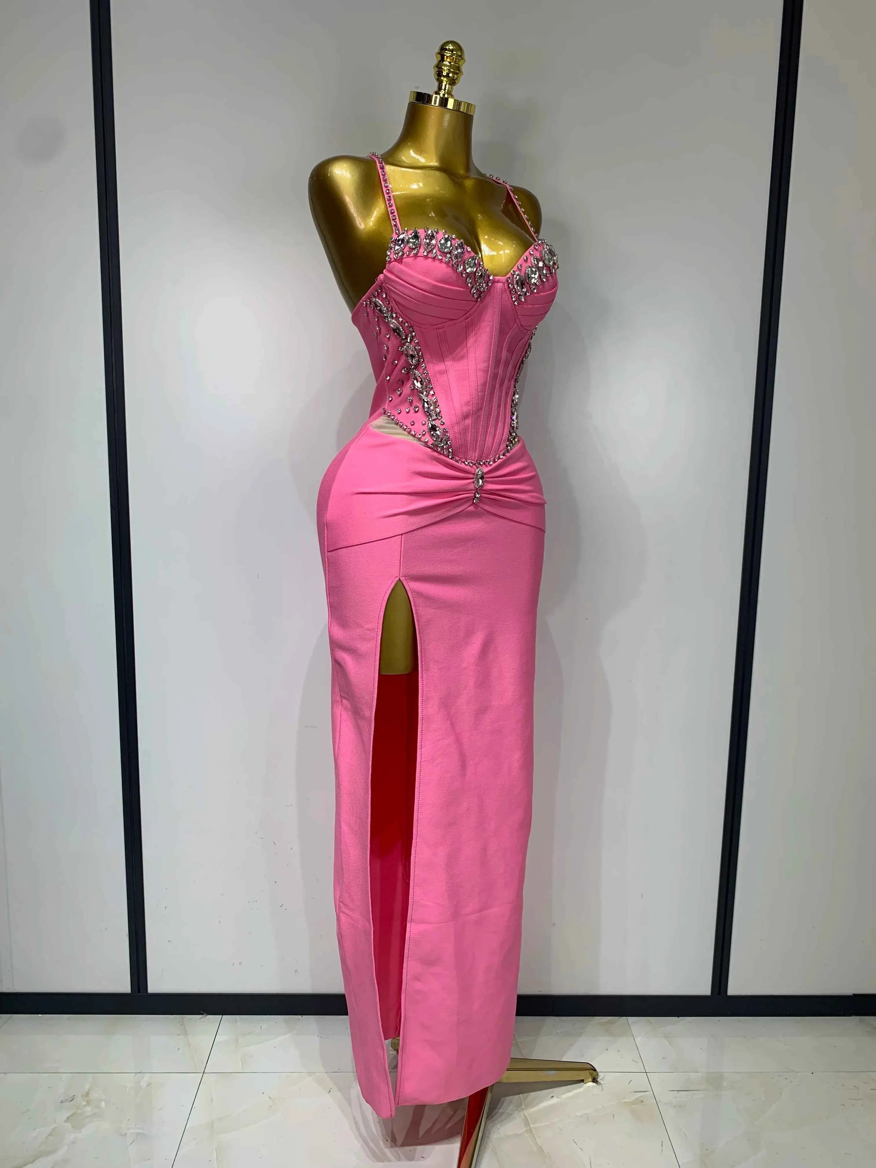 Carol Sexy Backless Sleeveless Bodycon Bandage Dress