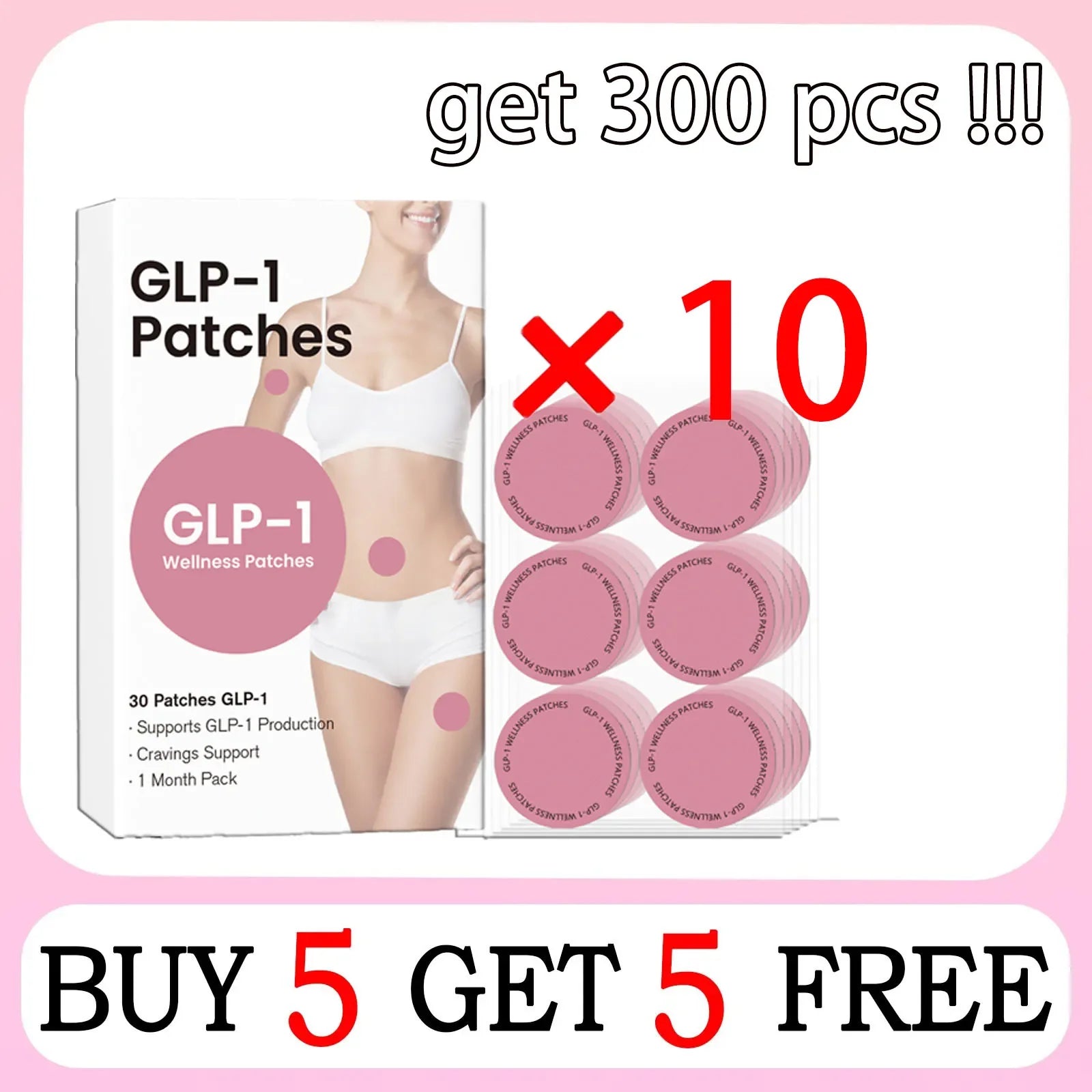2nd  30pcs GLP-1 PATCHES Original | Made from pure plants for transdermal metabolic & energy support Inhibiting food dependence