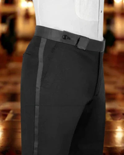 Black and Gold Sequin Men's Suit Jacket   Pants | Luxury 2-Piece Party Set