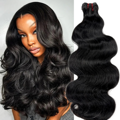 15A Raw Hair Bundles – Double Drawn 100% Human Hair Body Wave Extensions