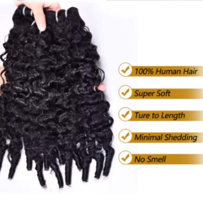 16A Burmese Curly Hair Bundles – 3PCS 20" Double Drawn 100% Raw Vietnamese Human Hair Extensions