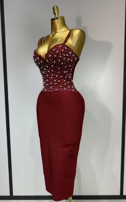 Angelica Sexy V-Neck Bodycon Bandage Dress