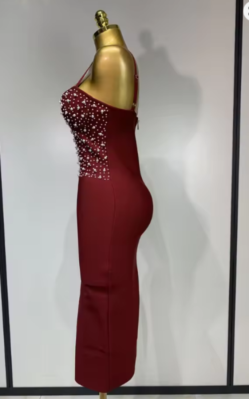 Angelica Sexy V-Neck Bodycon Bandage Dress