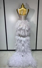 Diana Sparkly Rhinestone Sheer Mesh Bodycon Maxi Long Dress