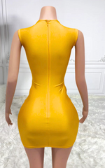 Dana Sexy Sparkly Water Drop Mesh Crystal Party Dress