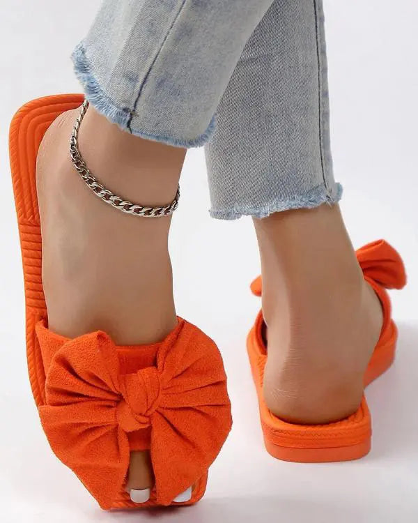 Bowknot Design Summer Slippers