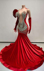 Avant Garde Petal Sleeve Prom Dress With Intricate Silver Beadwork And Deep V Plunge