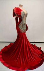 Avant Garde Petal Sleeve Prom Dress With Intricate Silver Beadwork And Deep V Plunge