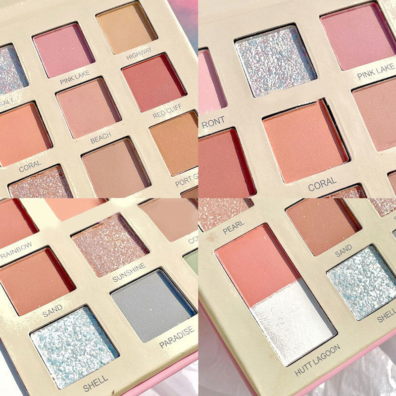 20 Colors Shiny Eyeshadow Palette Matte Rose Color Earth Eye Shadow Polarized Glitter Long Lasting Eye Makeup Cosmetic New
